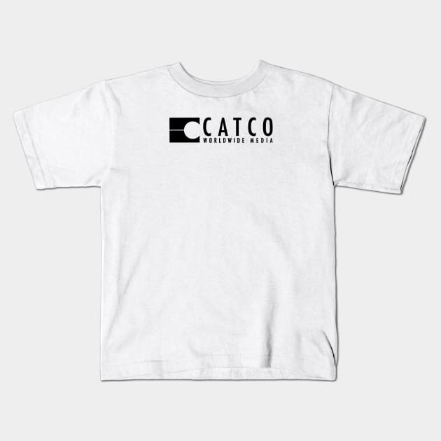 Catco Worldwide Media Logo Kids T-Shirt by slomotionworks